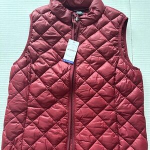 Puffer Vest from Jockey in burgundy women S